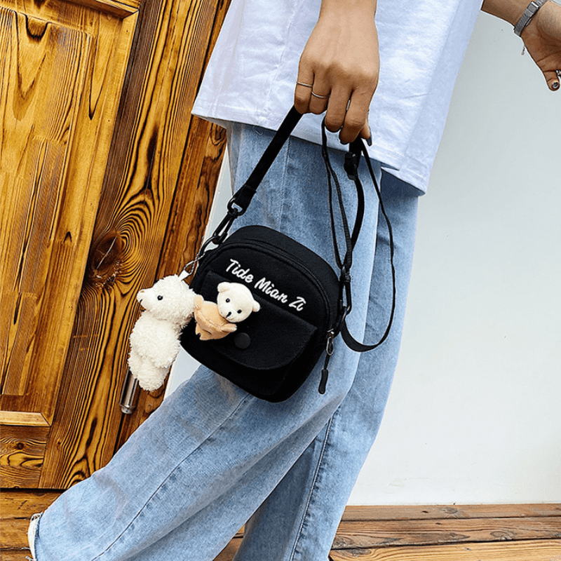 Bear Accessories Canvas Bag