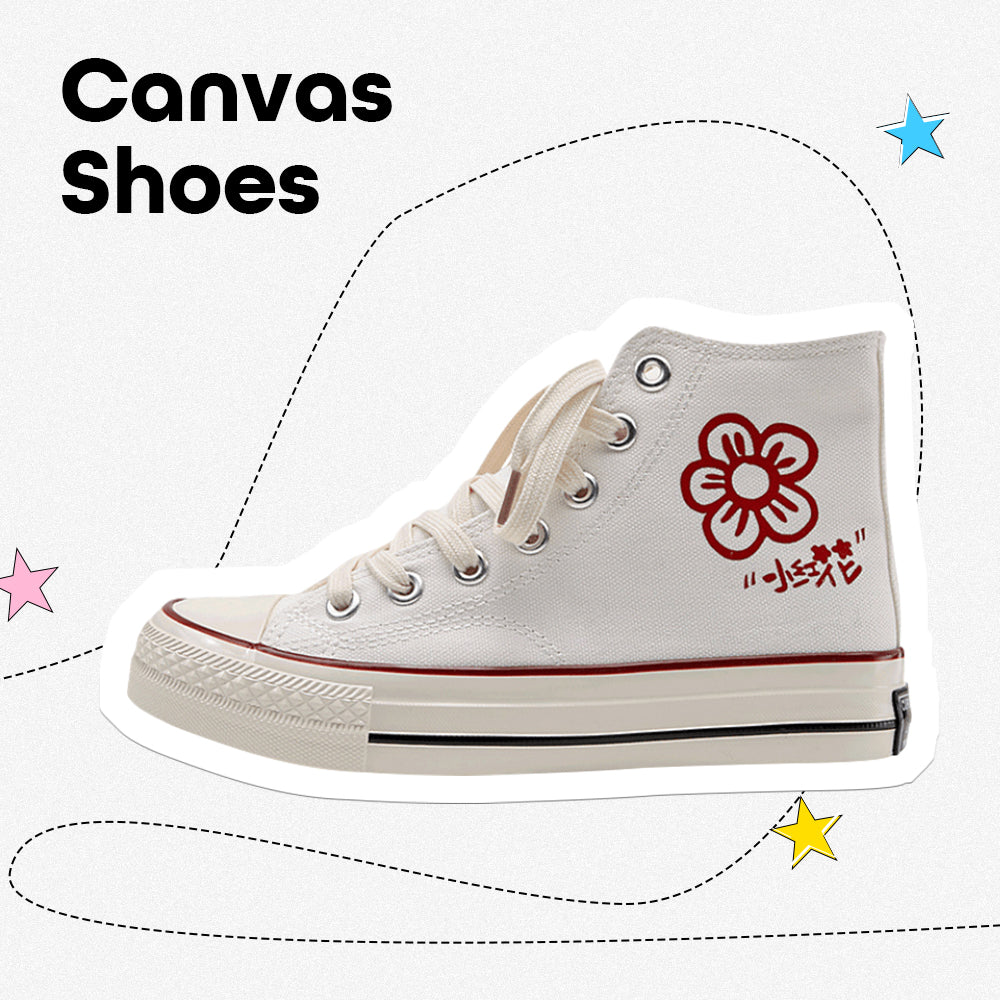 Little Safflower Canvas Shoes