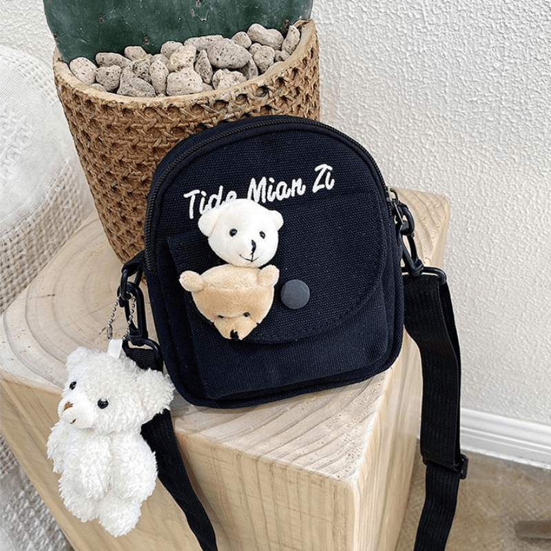 Bear Accessories Canvas Bag