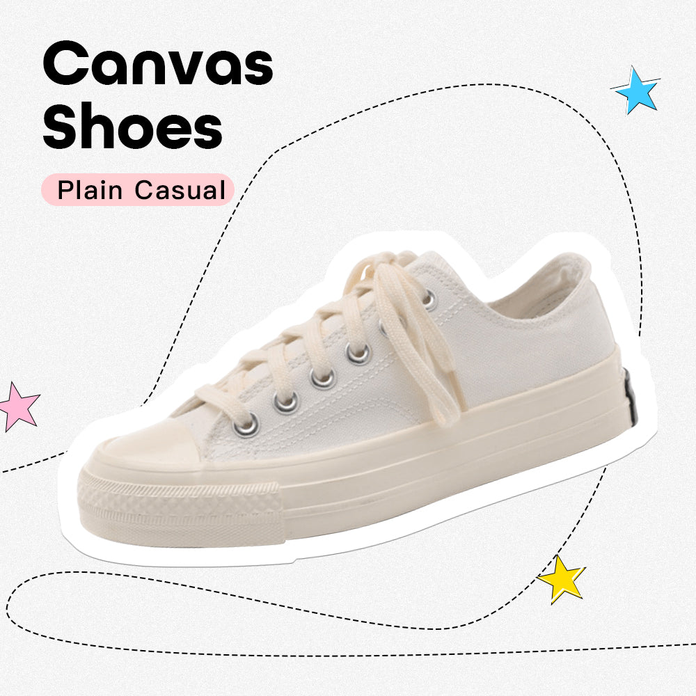 Plain Casual Canvas Shoes