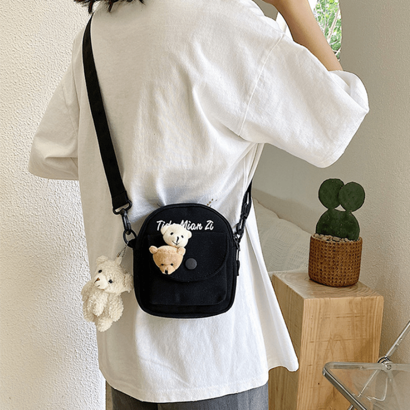 Bear Accessories Canvas Bag