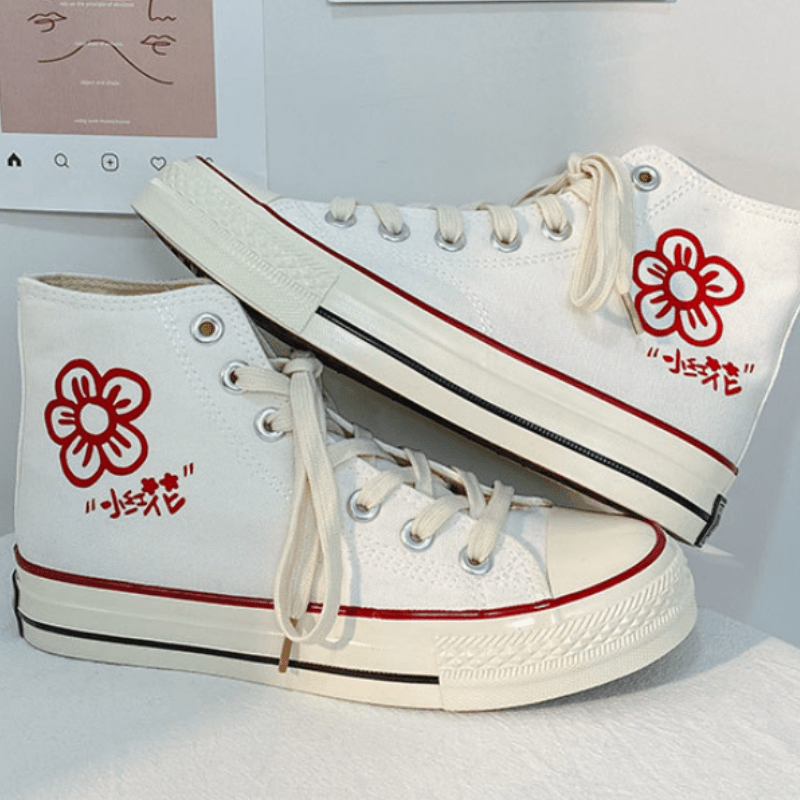 Little Safflower Canvas Shoes